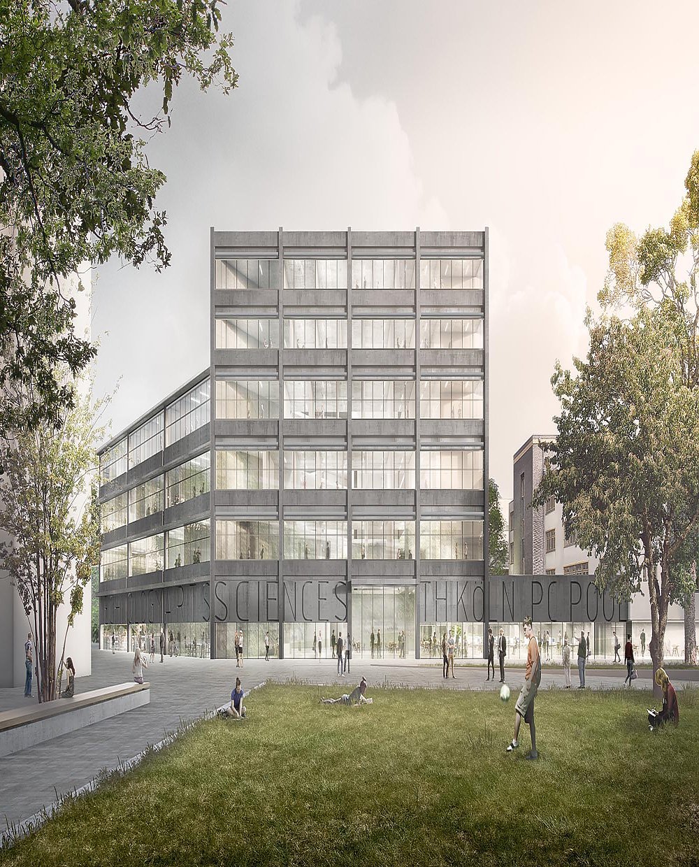 Wettbewerbsentwurf für die TH Köln, Ersatzneubau Campus Deutz „Gebäude A“ 