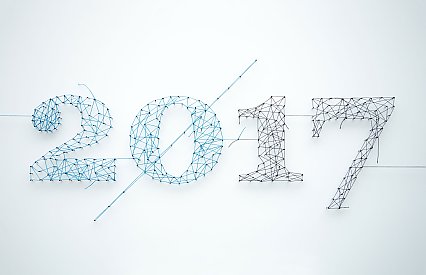 Happy New Year 2017 - Follow the blue thread