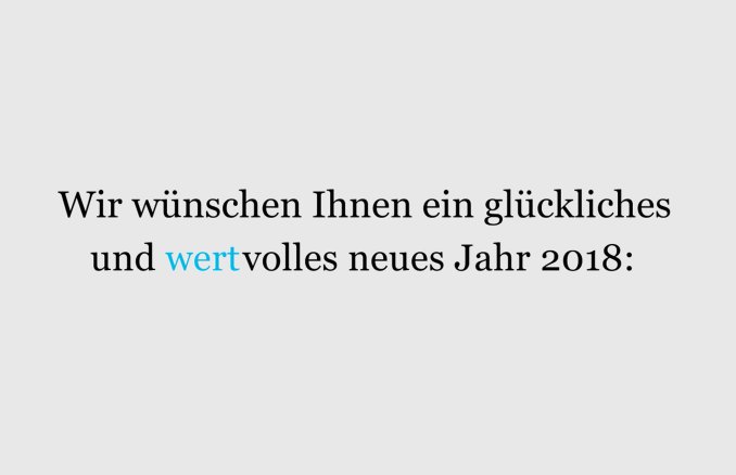 Neujahrgrüße 2018
